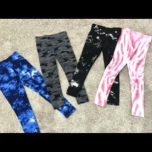 4 Justice leggings NWT size 7